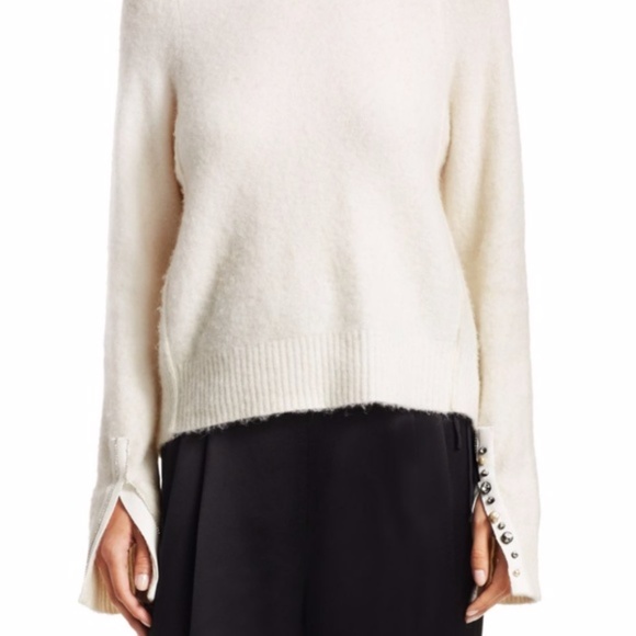 New 3.1 PHILLIP LIM Embellished Cuffs Pullover Sweater - Picture 8 of 11
